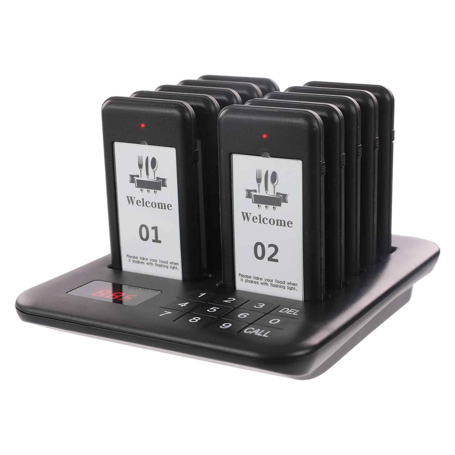 Wireless Restaurant Pager System Guest Customer Waiter Queue Calling Paging Beeper Pager Buzzer For Food Court Cafe Beach Bar
