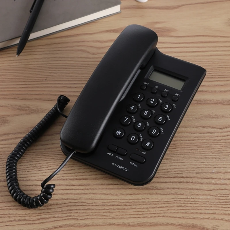 Corded Telephone Landline Telephone Big Button Landline Phones with Caller Identification for Front Desk Home Hotel H8WD