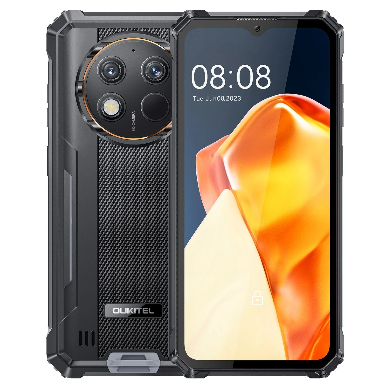 Oukitel WP28 S Rugged Smartphone 10600mAh Battery 6.52‘' HD+ Android 14 Mobile Phone Octa-core 4GB 128GB 13MP Camera 18W NF