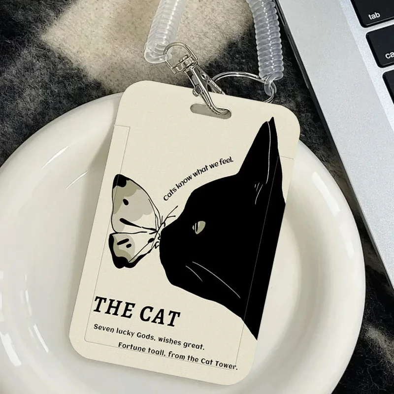 Creative Design Card Holder Ins Credit Card Holders Bank ID Holders Badge Bus Card Cover Case Wallets Keychain Student Supplies