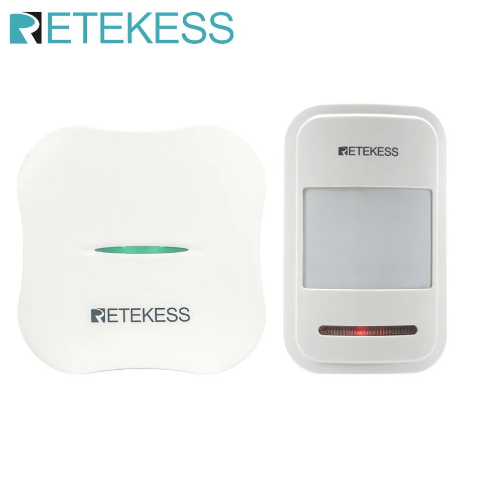 Retekess WiFi Security Sound Alarm Detector Sensor System TH011 Receiver TH016 Motion Sensor Detector For Home Anti-Theft Farm