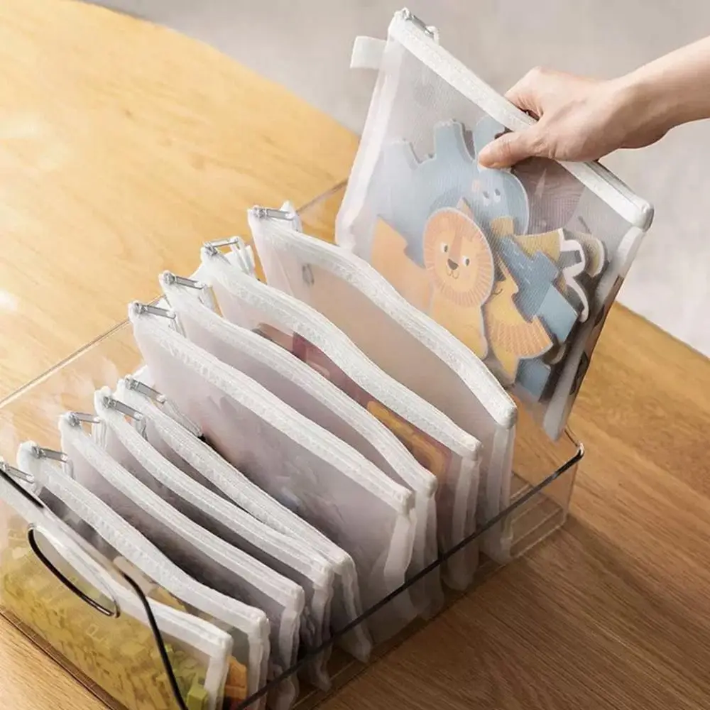 High Quality A4/A5/A6 Storage Pouch Zipper Mesh Document Storage Bag Pencil Bag School Office