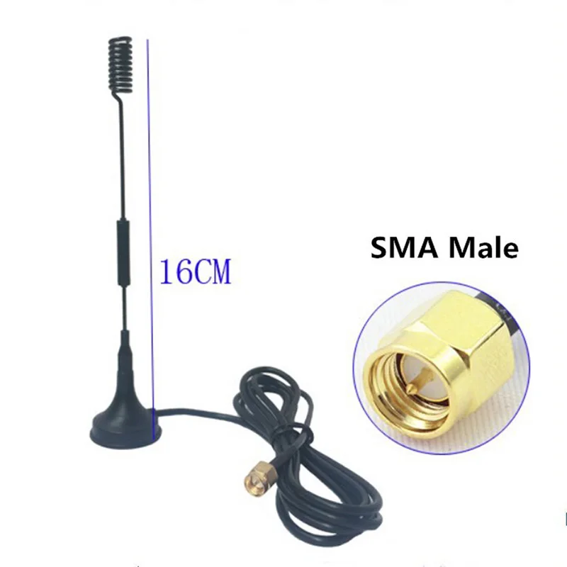 1pc 12 Dbi 433Mhz Antenna Half-wave Dipole Antenna SMA Male With Magnetic Base