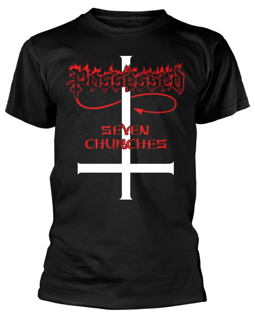 Possessed Seven Churches Black T Shirt New Official