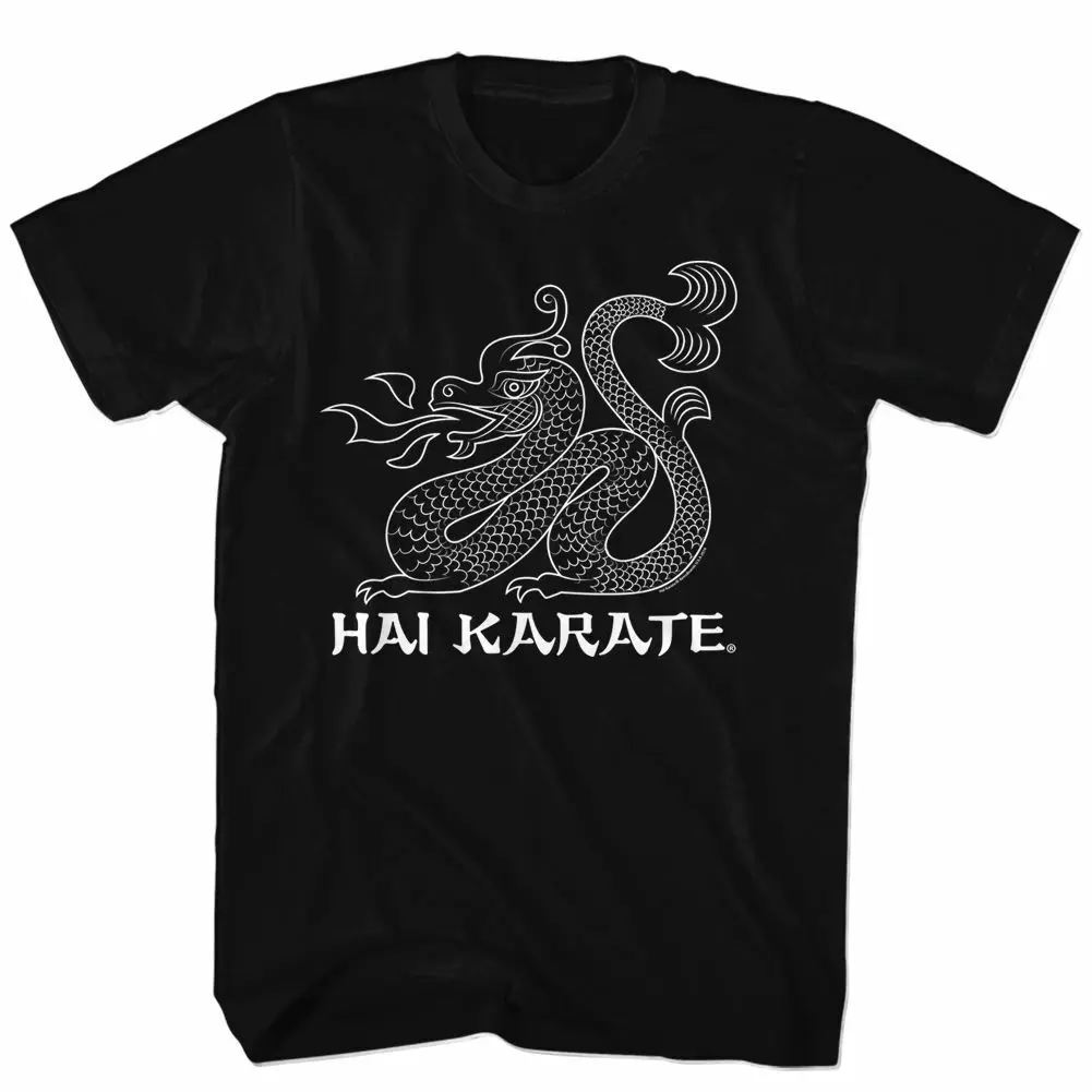 Hai Karate Dragon Black Adult T Shirt