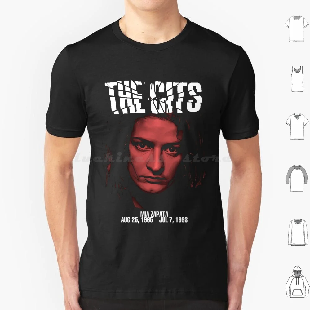 Miazapata , Gits T Shirt Big Size 100% Cotton Gits Mia Zapata Punk Grunge Grunge Bands Viva Zapata