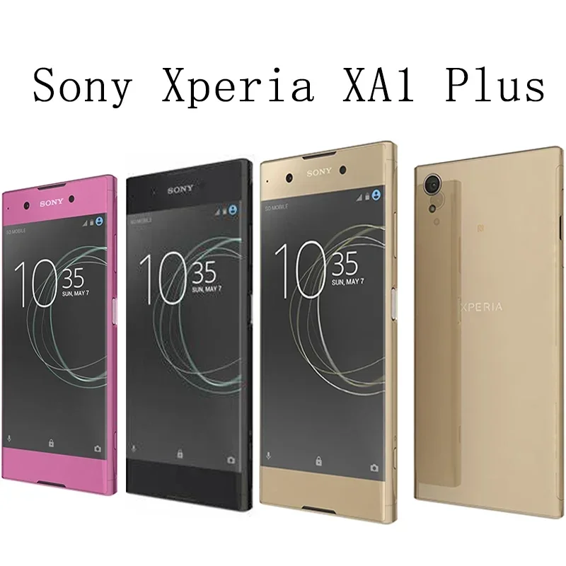 Original Sony Xperia XA1 Plus G3421 G3426 4G Mobile Phone 5.5" Single/Dual SIM 3GB+32GB 23MP+8MP NFC Android XA1 Plus Smart