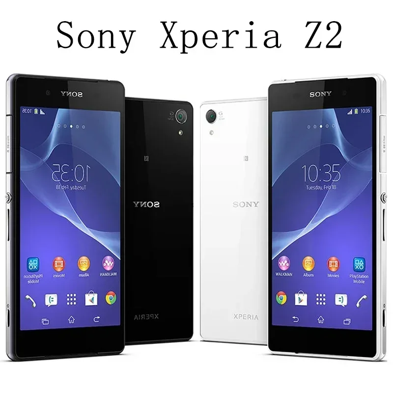 Unlocked Original Sony Xperia Z2 D6503 3GB+16GB Refurbished Ericsson Xperia 20MP 5.2" CellPhone 3G WIFI Android Smart Phone