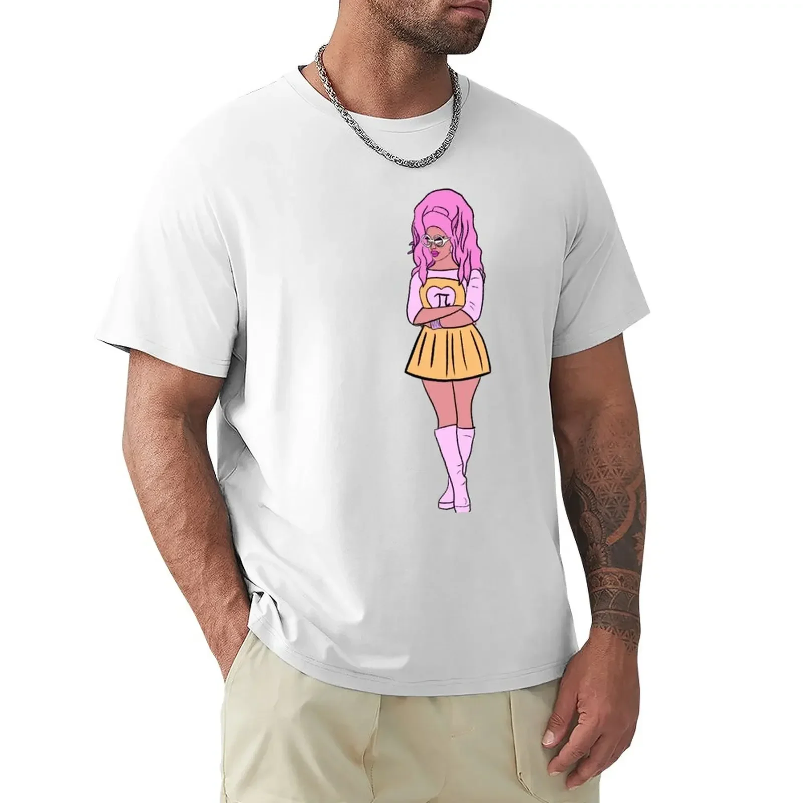 trixie in pink T-Shirt animal prinfor boys tees mens tall t shirts new edition summer tops tees korean fashion mens t shirt