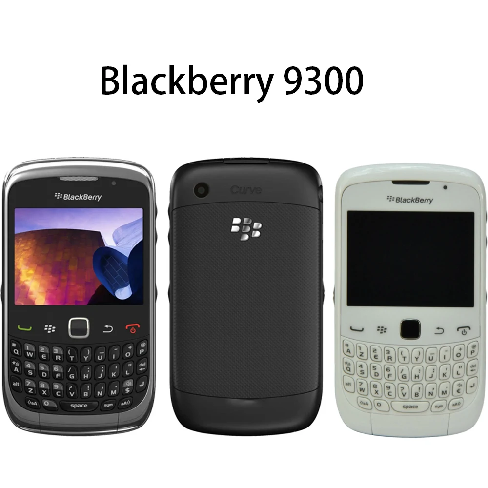 Original Unlocked Blackberry 9300 3G Mobile Cell Phone 2.46'' TFT Display 2MP WIFI GPS BlackBerryOS Bar Smartphone