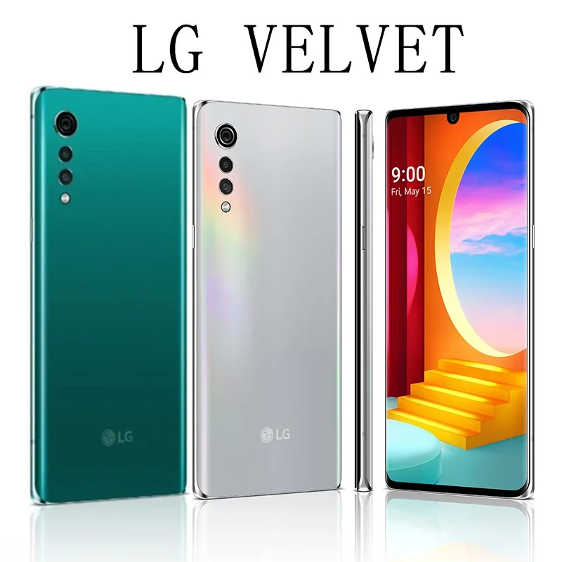 Unlocked Original LG Velvet G9 5G LM-G900N/G900TM Smartphone Mobile Snapdragon 765 6.8'' 6GB RAM 128GB ROM Cell Phone 