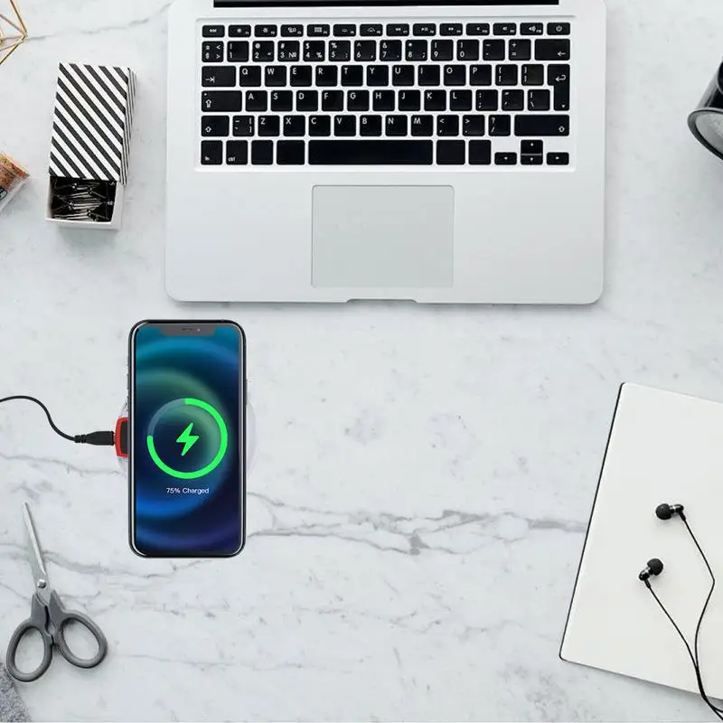 Cell Phone Wireless Charger Crystal Fast Charging Charger Station Hard Acrylic Compact Magnetic Charger For Stable Performance