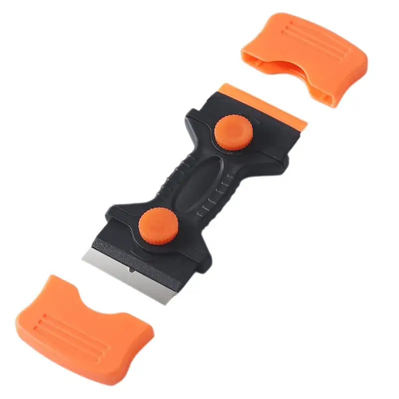 Glass Scraper Double Edge Cooktop Scraper Multi-Purpose Cleaning Scraper Tool Sticker Remover For Window Cooktop Oven Stove Top