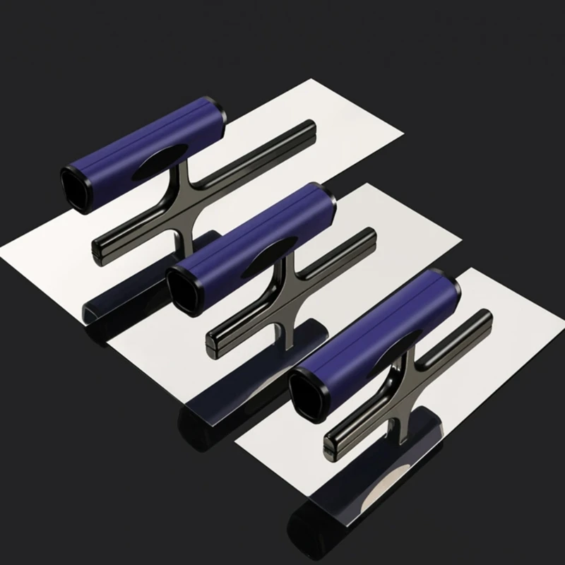 M17D Professional Plaster Trowel Plastering Skimming Trowel Spreader Stainless Tile Flooring Wall Concrete Scraping Tool