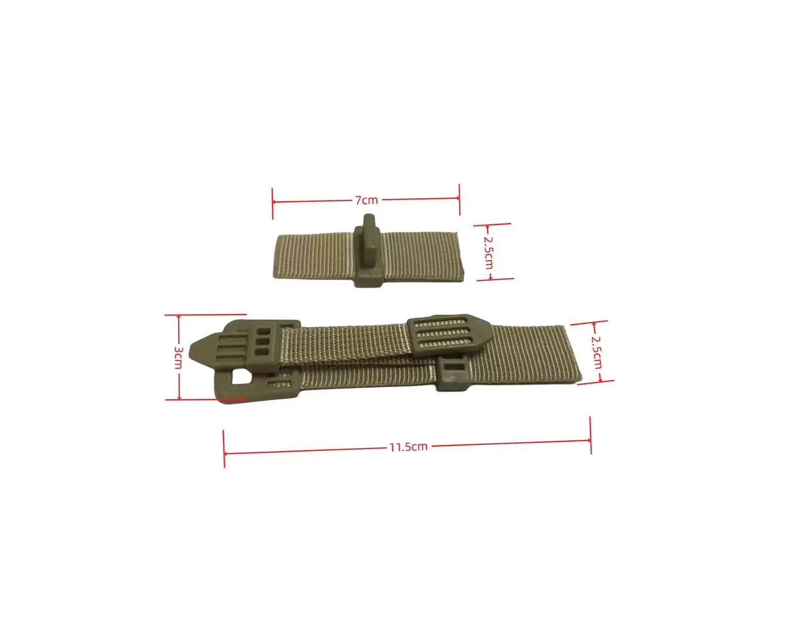 Outdoor Backpack Accessories Webbing Adjustment Buckle, Quick Release Buckle PLCE pouches fastening Spanish Tab fasteners