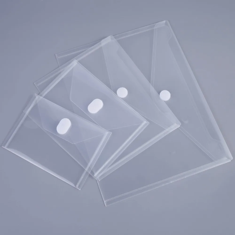 Thickened A4/A5/A7/A8 File Folder Waterproof Transparent Document Folder Plastic Card Paper File Holder School Office