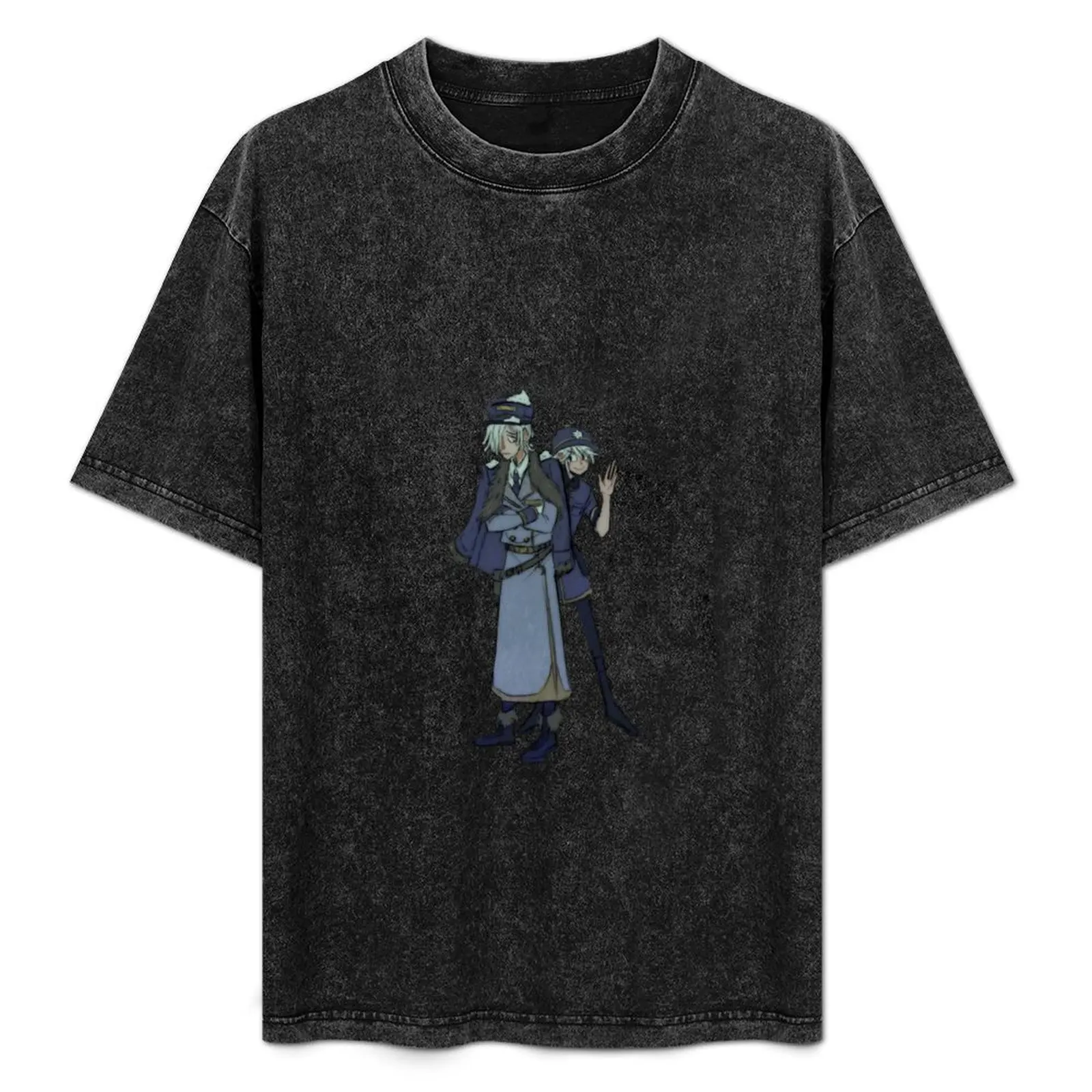 Identity V Andrew Victor sticker T-Shirt street wear kawaii clothes Men's cotton t-shirt