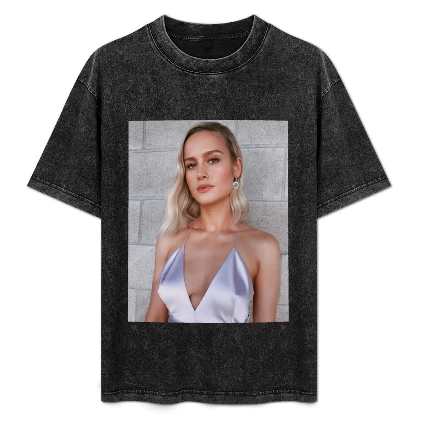 Brie Larson T-Shirt vintage oversizeds shirts graphic tee korean fashion mens plain t shirts
