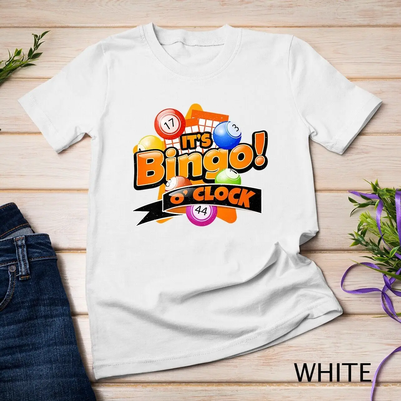 Bingo Caller Shirt It's Bingo O Clock Funny Bingo Unisex T-shirt