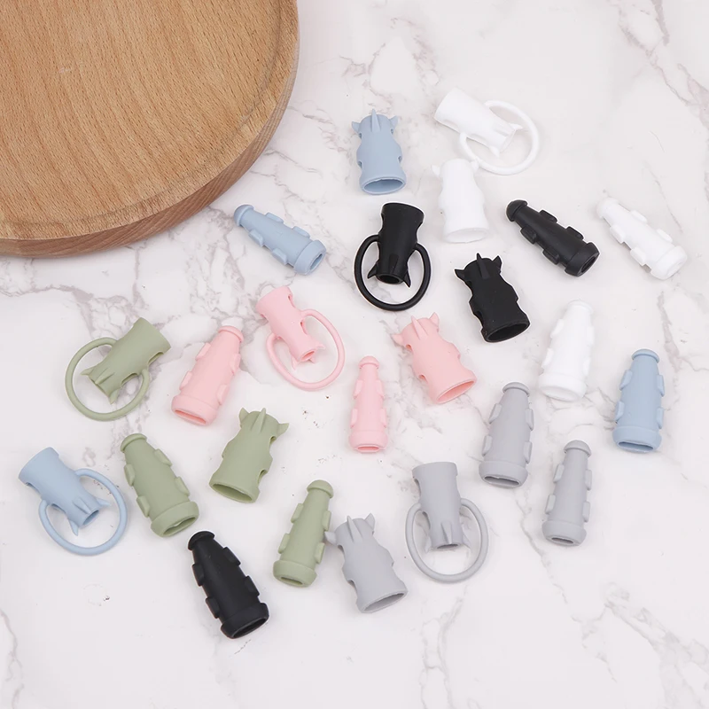 Mobile Phone Data Cable Protective Cover 2 In 1 Bundled Storage With Silicone Cable Anti-break Charging Cable Head Cover
