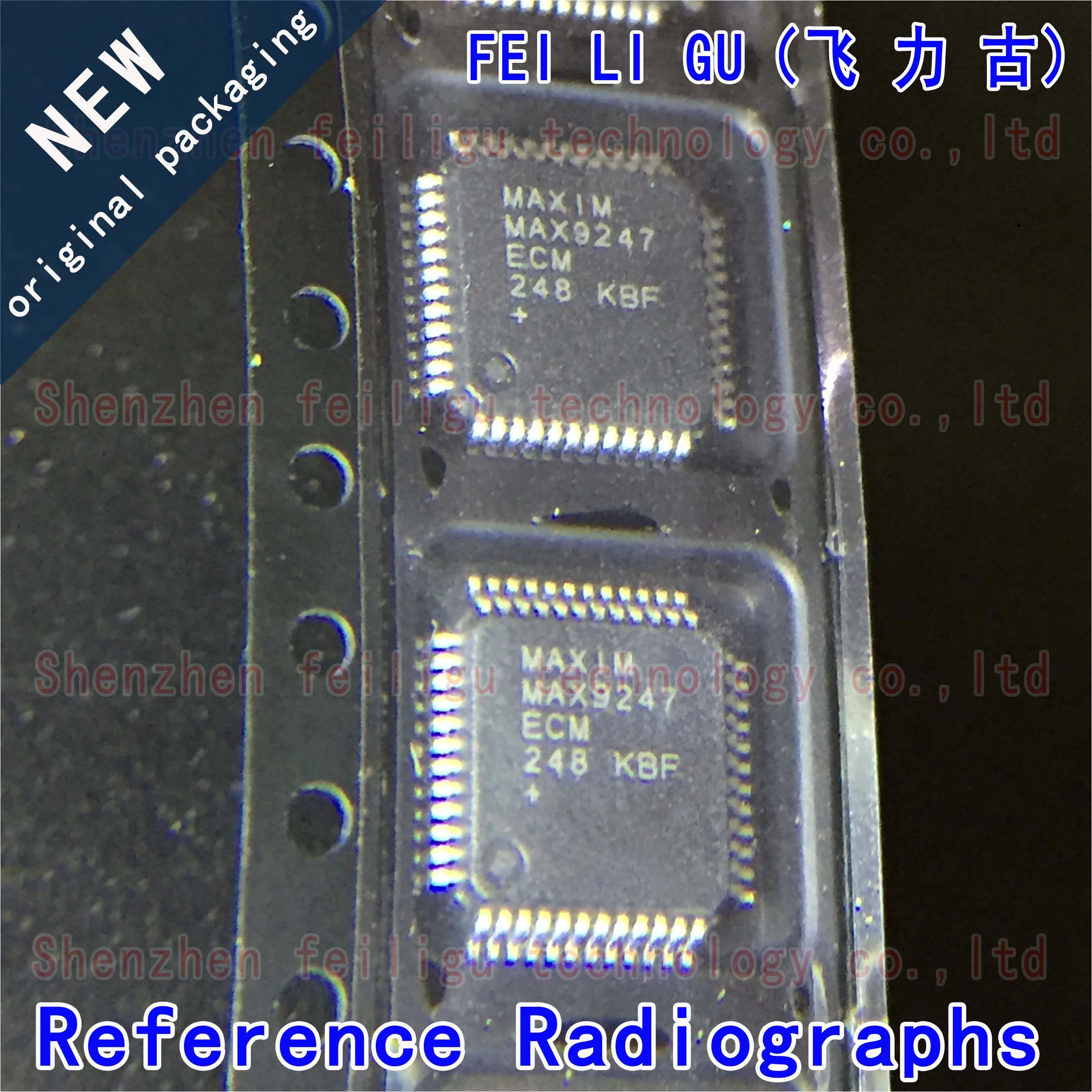 1~30PCS 100% New original MAX9247ECM/V+T MAX9247ECM+T MAX9247ECM MAX9247 Package:LQFP48 Serializer/deserializer Chip