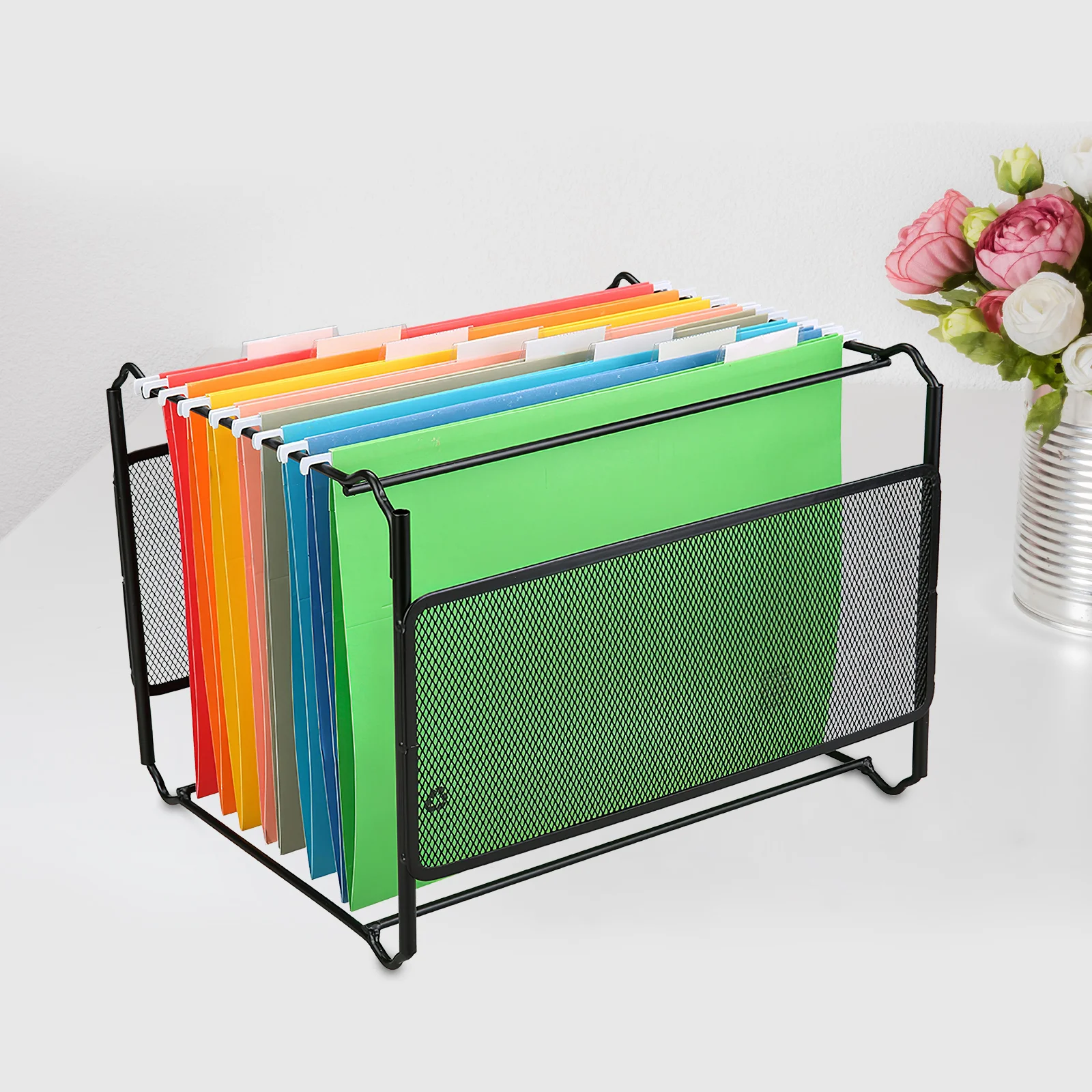 Hanging File Folder Frame Document Stand Cabinets Documents Holder Organizer Office