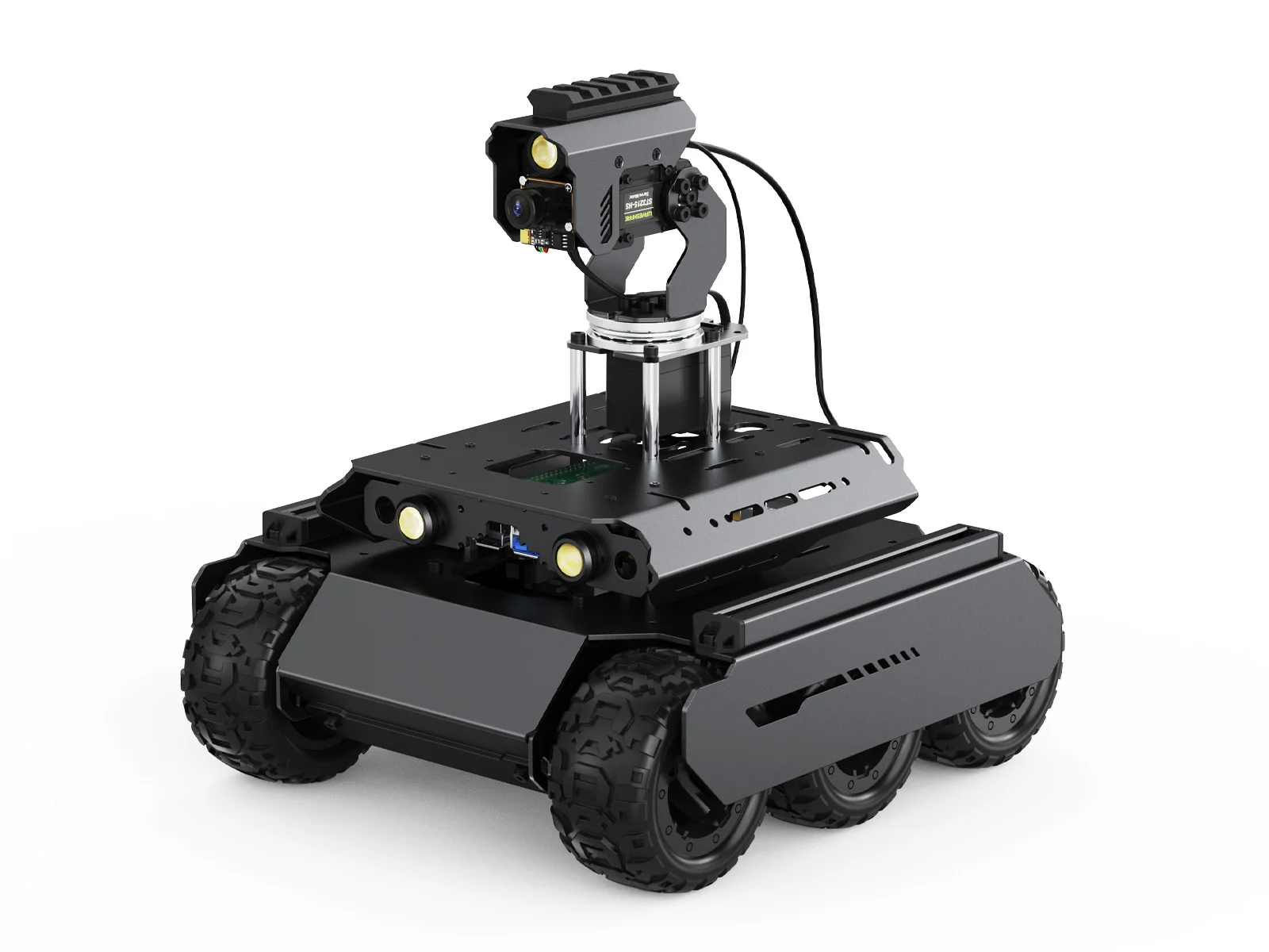 Waveshare UGV Beast Open-source Off-Road Tracked AI Robot, Dual controllers, All-metal Body, Suitable for Raspberry Pi 5/4B