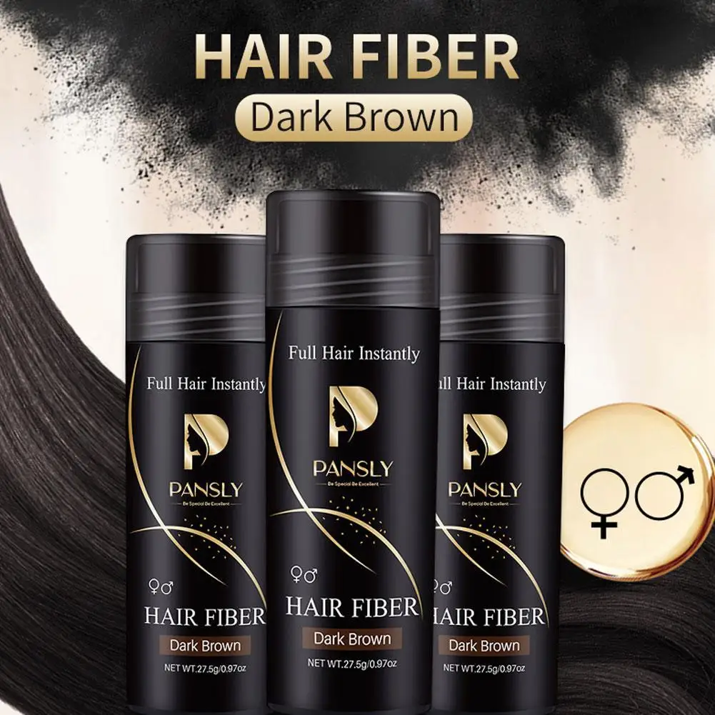 27.5g Hair Building Fiber Natural Keratin Styling Powder Bald Optimizer Building Fibre Hairline Loss Pack Dense U9R2