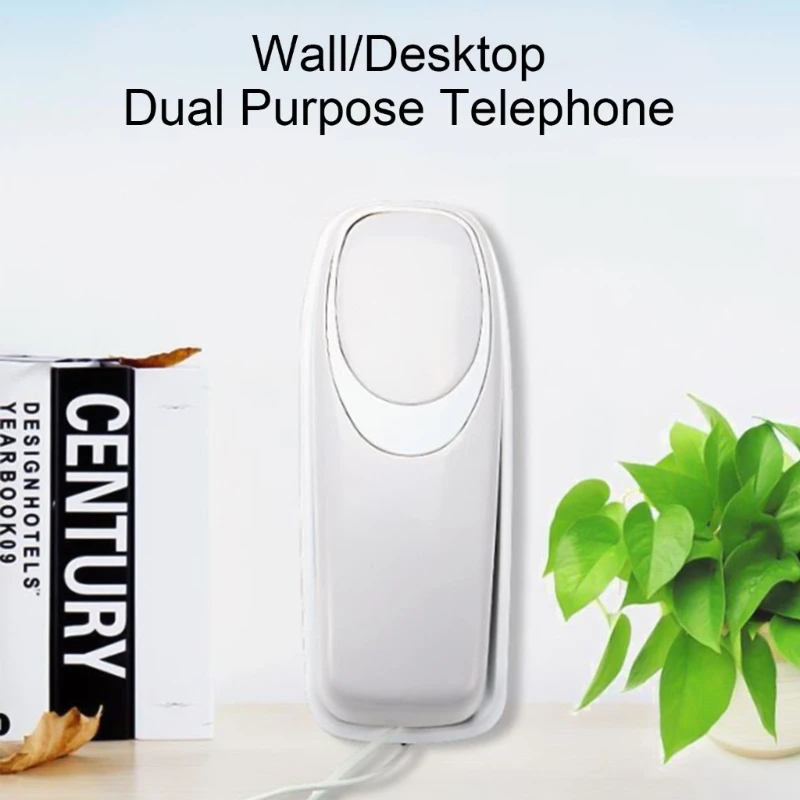 Corded Phone Telephone Simple to Operate and Wall/Desk Mountable Space Saving for Home or Offices