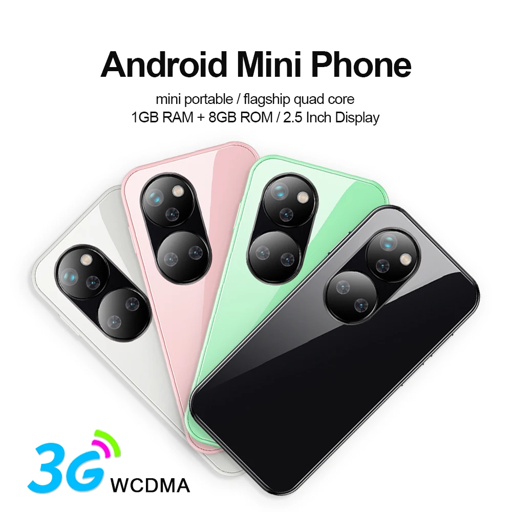 SERVO 12S MAX Android Small Smartphone 2.5 Inch Display 1000mAh Battery Google Play WIFI GPS Mini Pocket Mobile Phones Low Price