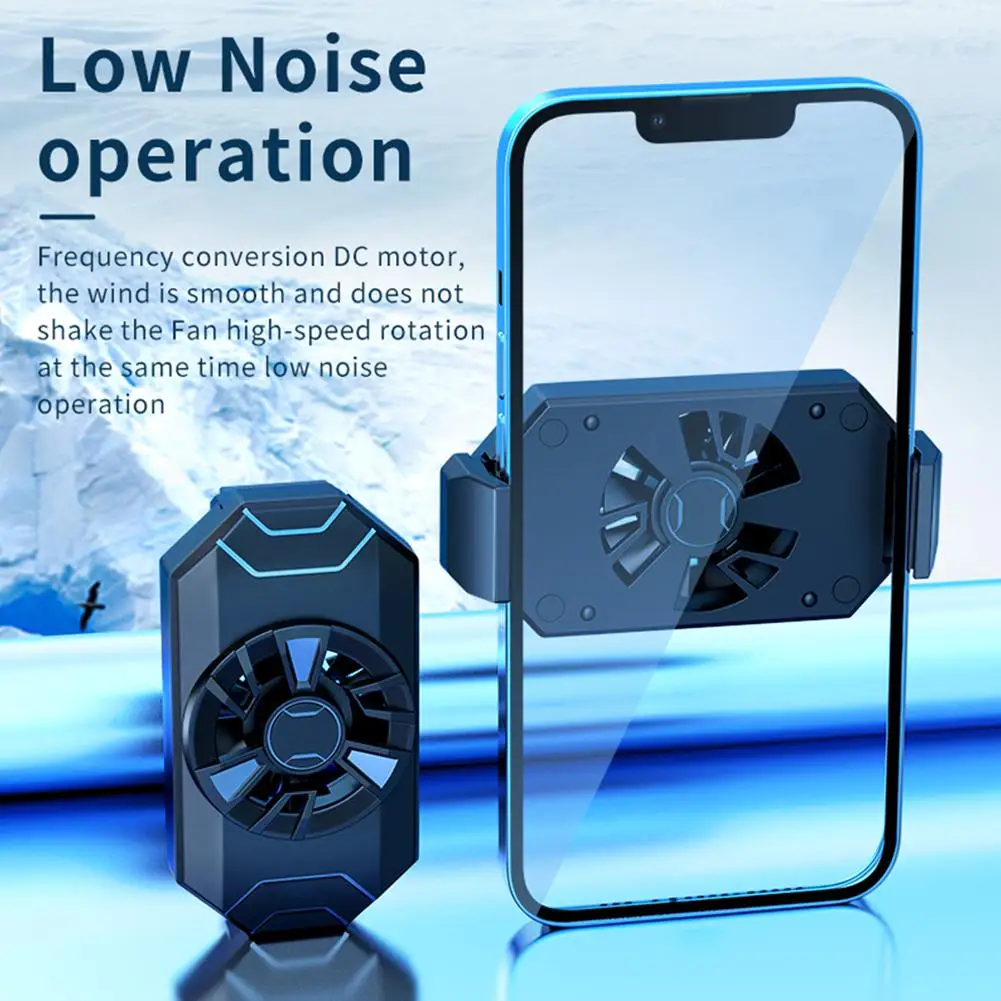 Mobile Phone Back Clip Fan Mini Cooler Radiator Mini Portable Heat Sink For Samsung Phone Game Accessories A1U0