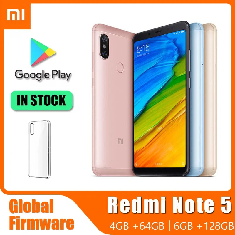 Xiaomi Redmi Note 5 Smartphone Cell Phone Snapdragon 636 Global rom 13MP camera Dual Camera Dual used phone
