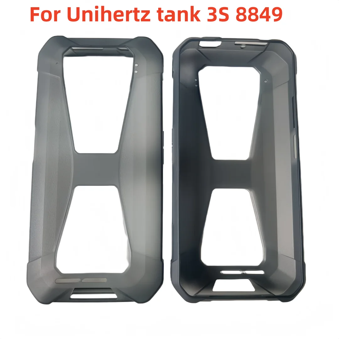 Official Original Luxury Silicone Case Black Phone Case For Unihertz TANK 3S Grey Cover