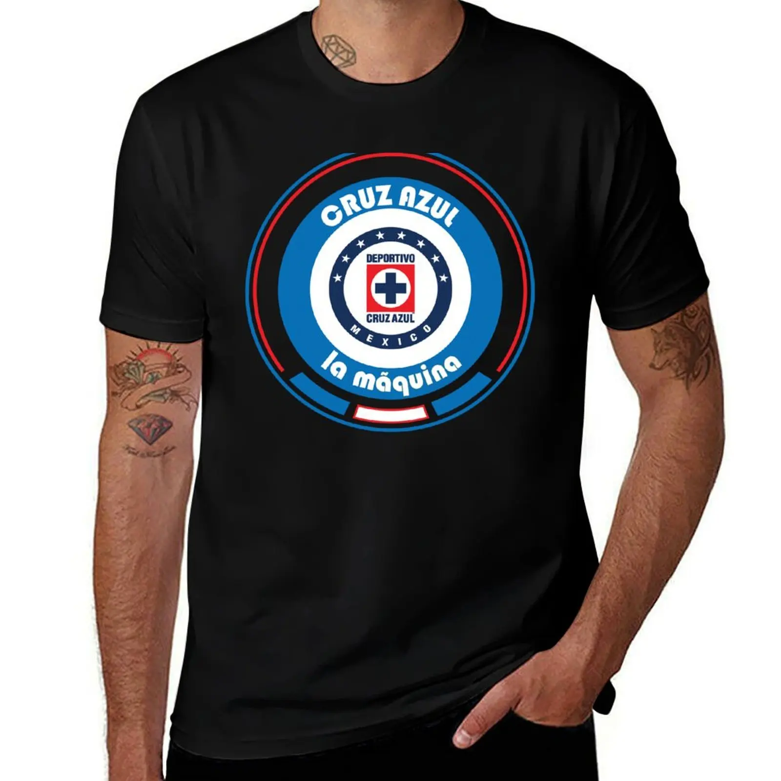 Liga MX - Team Cruz Azul T-Shirt sports fans aesthetic clothes for a boy plus size tops mens t shirt graphic