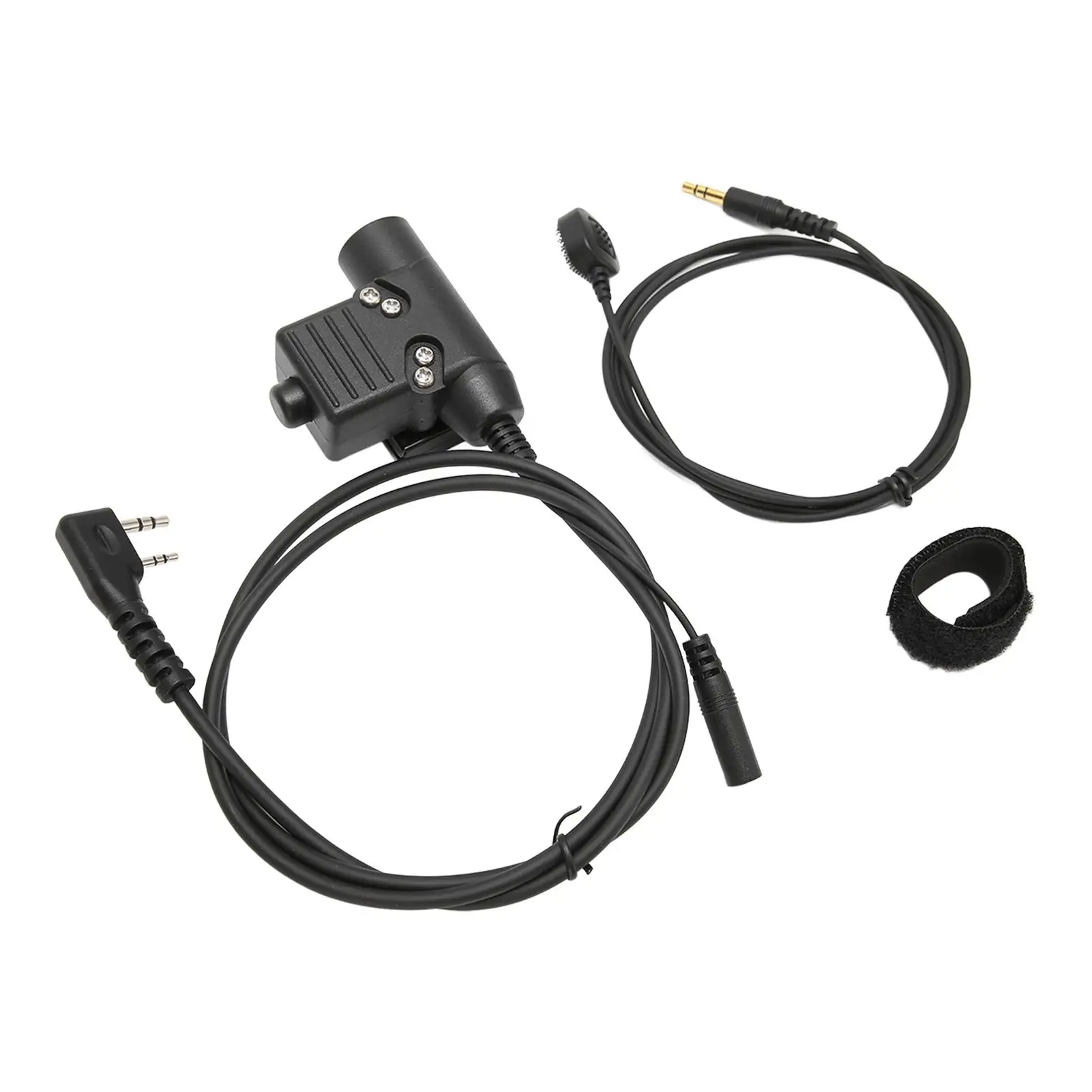 U94 PTT Finger Microphone Clear PTT for k Head Walkie Talkies - Compatible & Lightweight