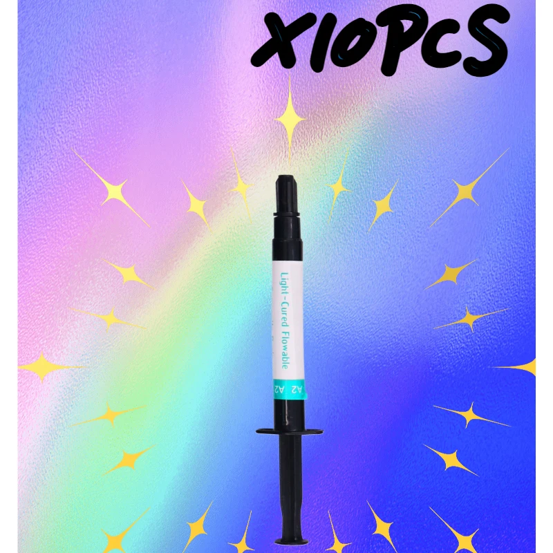 10PCS Flowability Resin Dentistry Material Flowable Composite A2 A3 Crown restoration Dental Filling Clinical applications