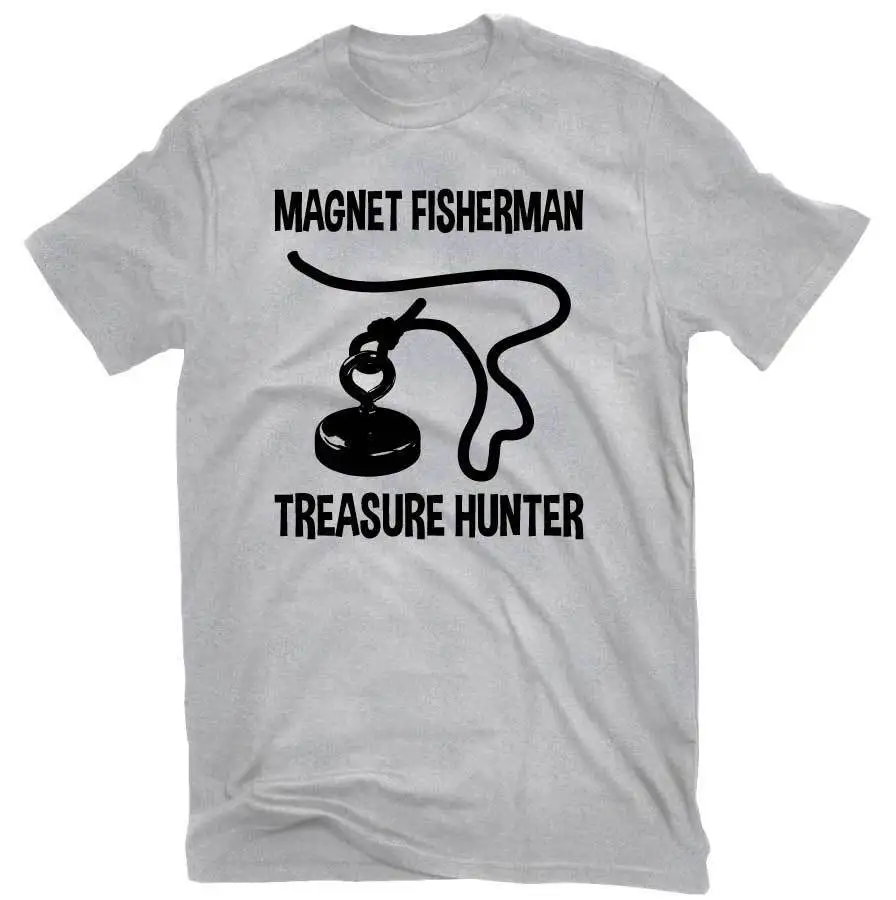 Magnet Fisherman Treasure Hunter Fun Fishing Magnet T-shirt