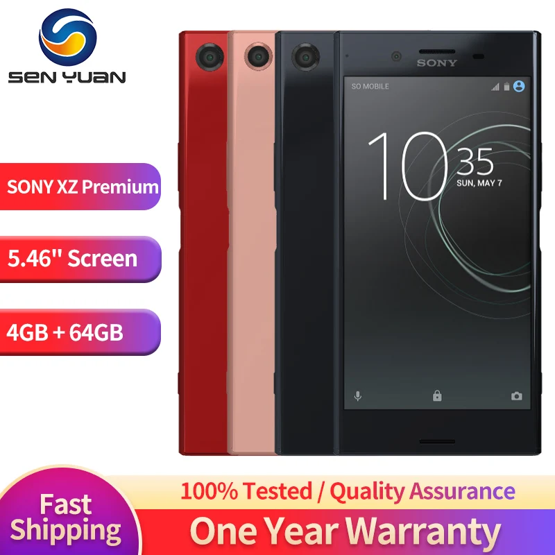 Original Sony Xperia XZ Premium G8141 G8142 SO-04J ROM 64GB 4G LTE Android 5.5" 19MP 1080P WIFI GPS sony xperia xz premium 