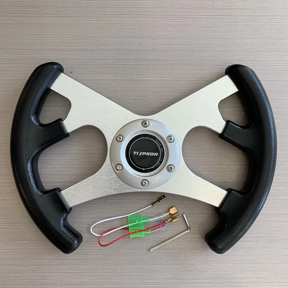 TIYPEOR Redesign Universal 320mm Flat Drift PU Racing Game Simulator Sport Steering Wheel