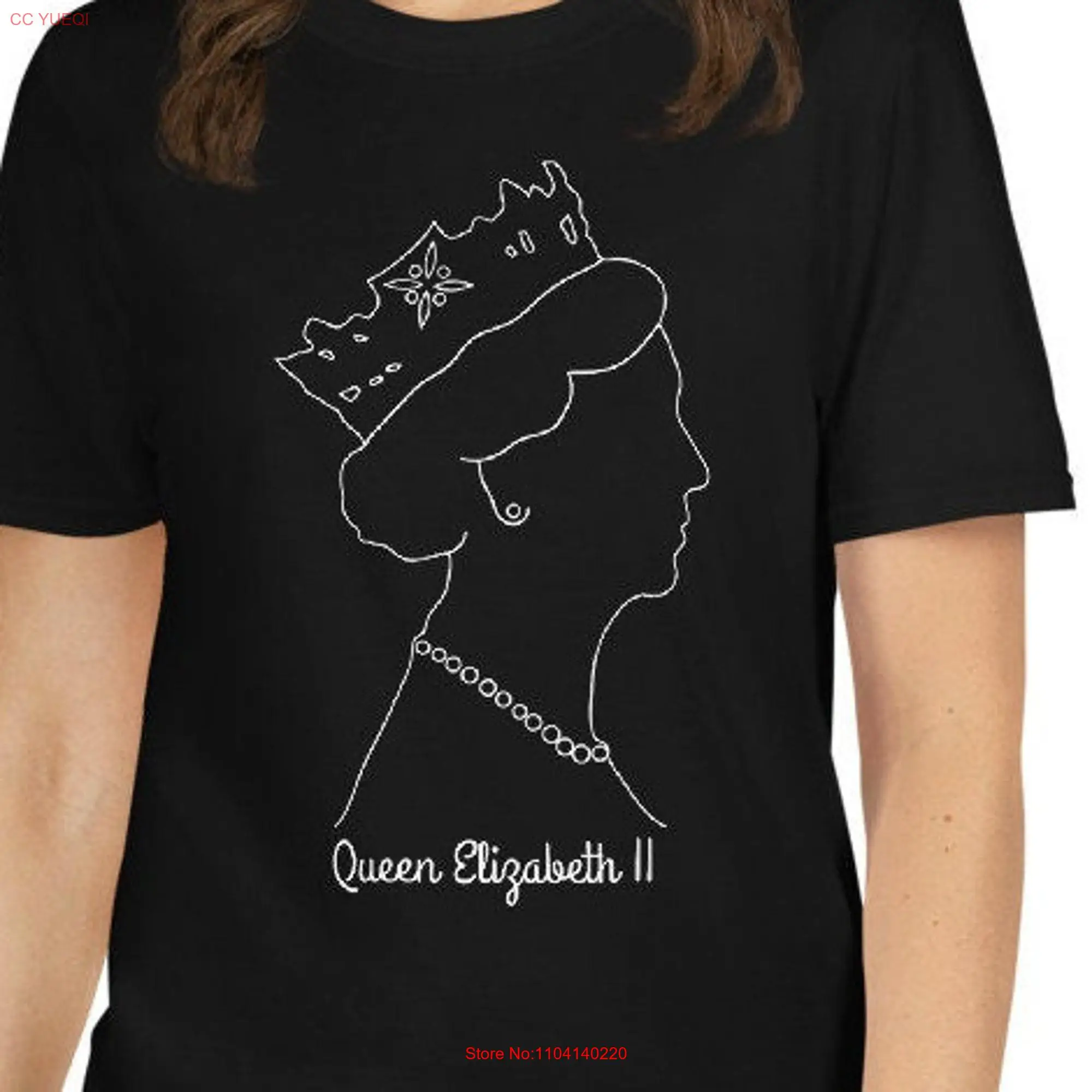 Queen Elizabeth T Shirt Feminist of England Retro Brit Monarch Her Royals Fan long or short sleeves