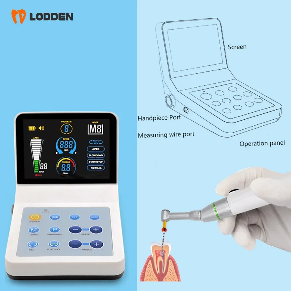 2 IN 1 Dental Endo Motor R-Smart-Plus OLED Screen 4 Mode Locator Contra Angle Handpiece Dentistry Endodoncia Treatment Equipment