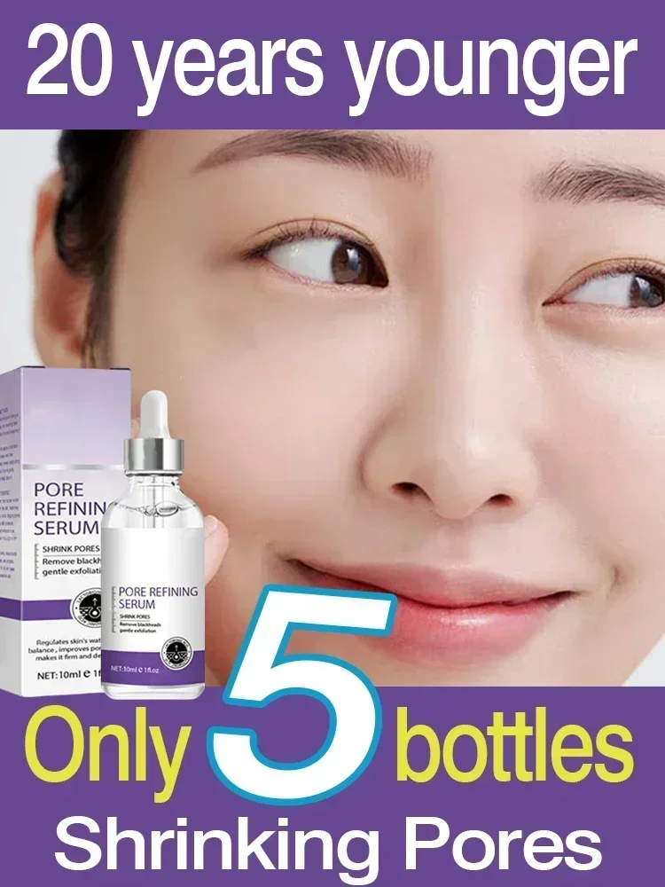 Effective Pore Skin Care Serum Facial Essence for Shrinking Pores Relieving Dryness Moisturizing Oil Control Firming