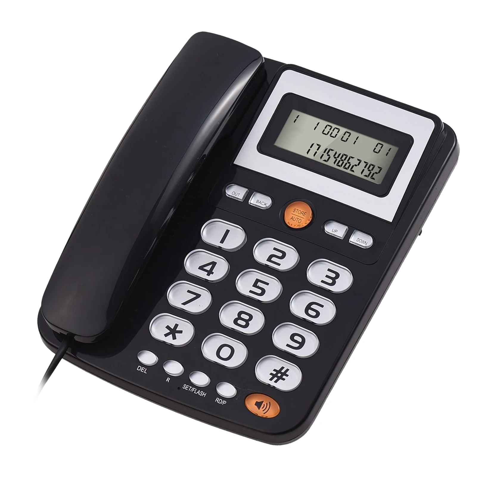 Wired Corded Telephone Desktop Phone Office Landline Fixed Telephone Caller ID teléfono fijo Redial/ Hands Free For Home Hotel