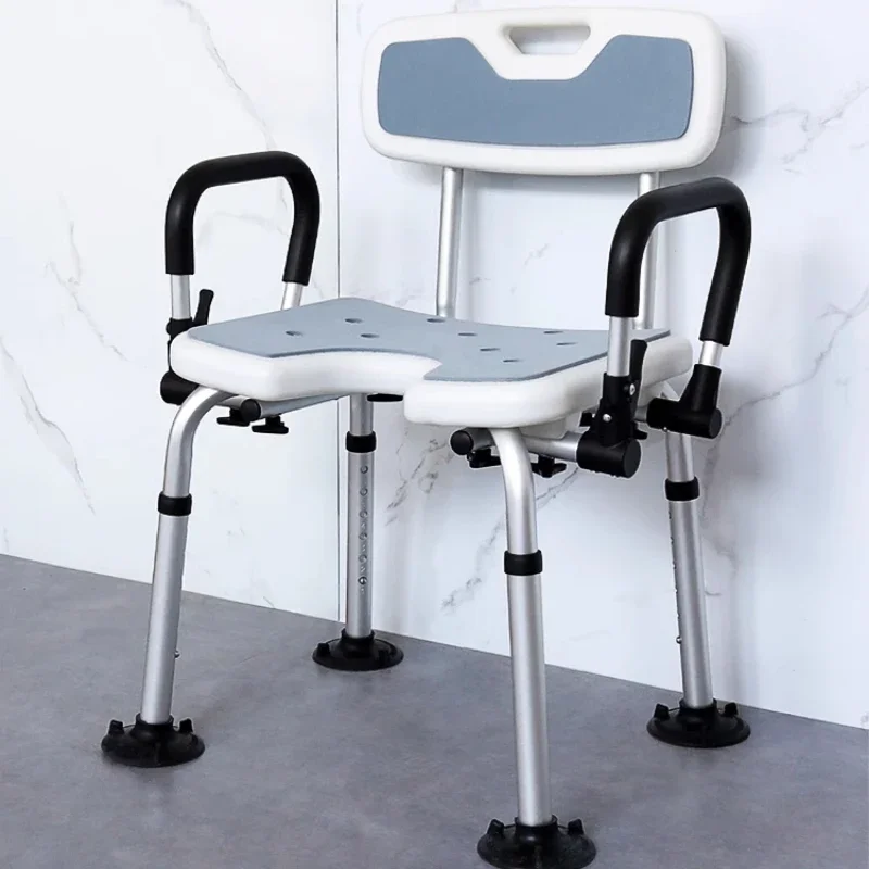 Elderly Chair Bathroom Scaffolding Older Adult Bath Use Shower Stool Home Furniture Toilet Folding Portable Footrest Stools
