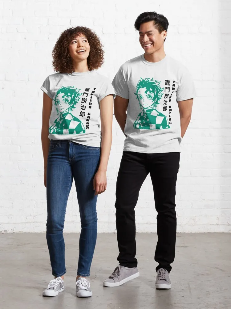 Tanjiro Kamado From Demon Slayer Classic T-Shirt Funny Short Sleeve Tshirt Streetwear New Fashion Top Tees