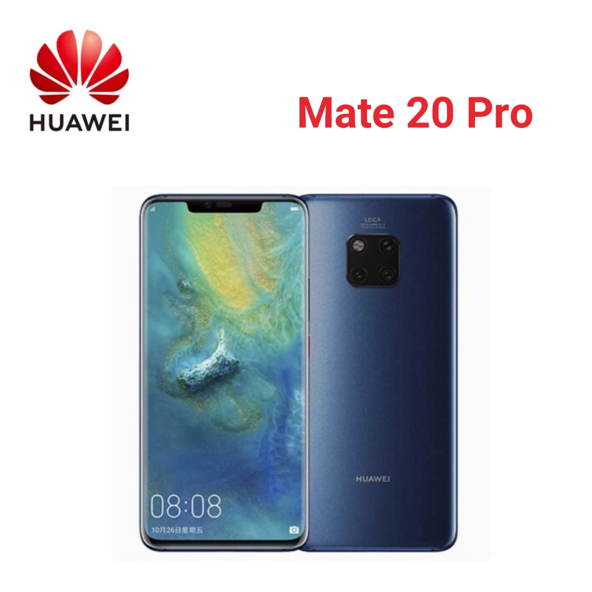 Huawei Mate 20 Pro UD Smartphone Android 6.39 inch 8+256GB ROM 4G Mobile phones 40MP 4200mAh Google Play Store Cellphones