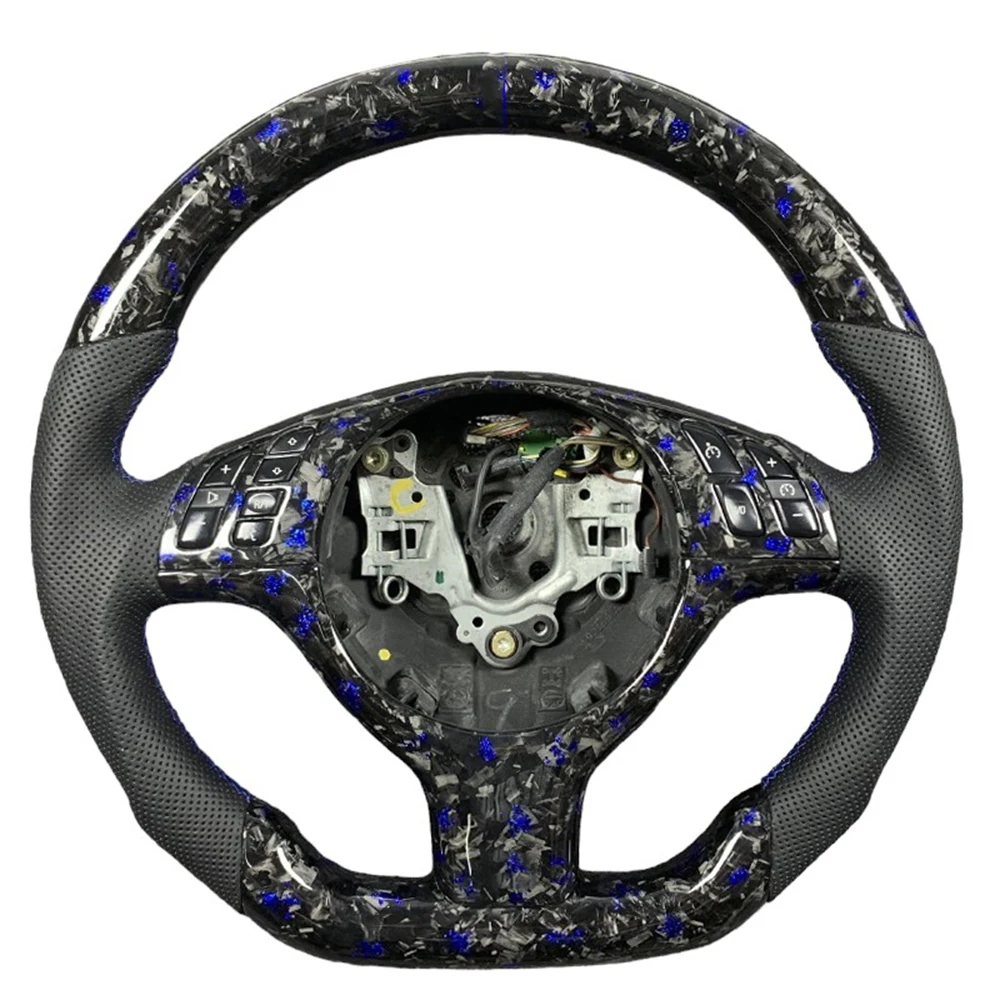 For BMW E46 M3 E38 E39 E46 E53 318 320 325 330 Carbon Fiber Car Steering Wheel Customized Car Accessories