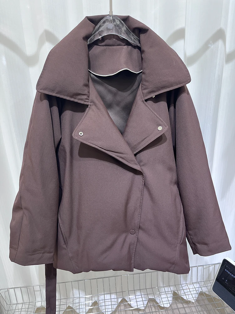 2024 Fashion New Women Goose Down Jacket Long Warm Thick Female Puffer Jacket Winter Luxury Clothing Parkas
