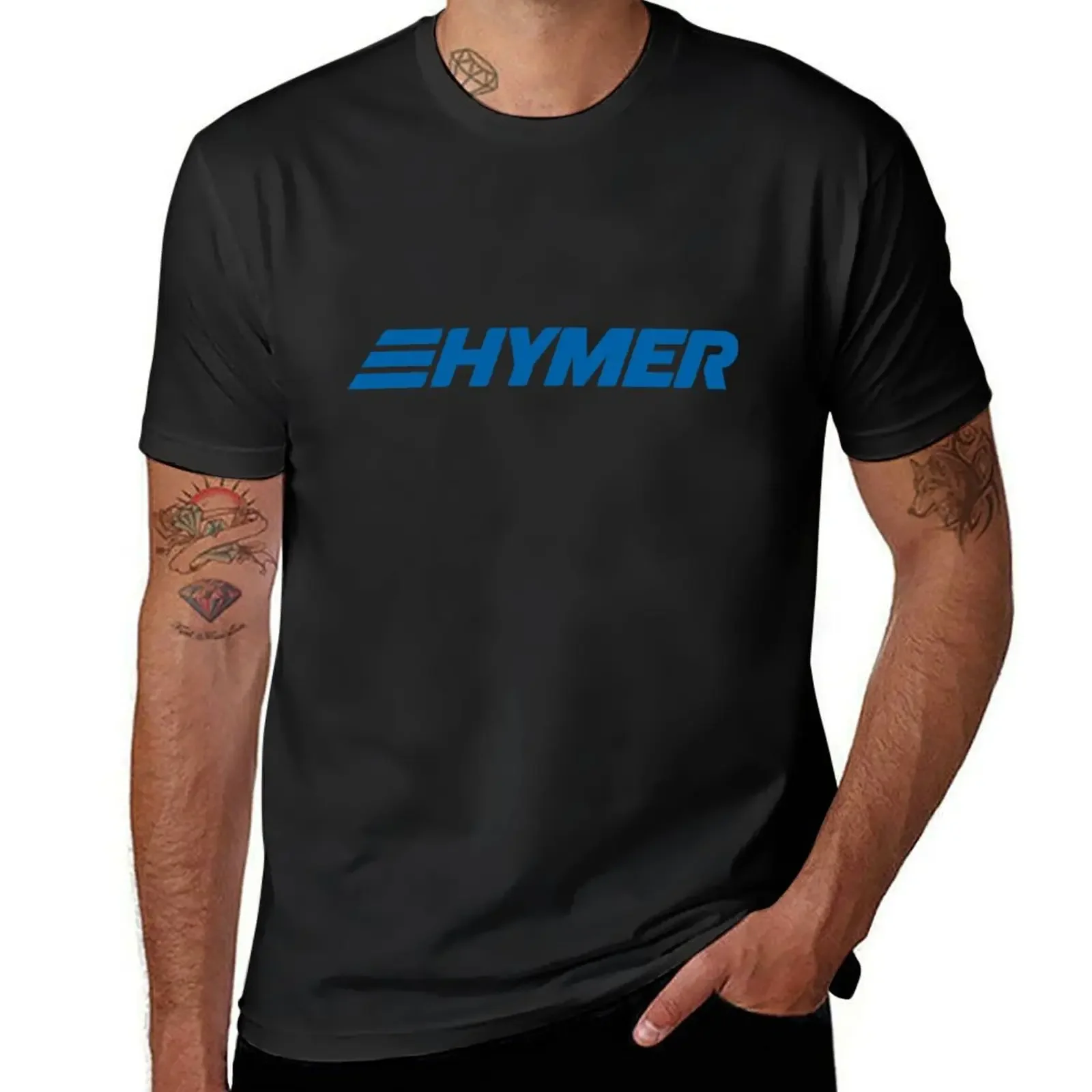 Hymer Caravan & Camper Logo T-Shirt heavyweights plus sizes boys whites rapper graphic tees mens t shirts top quality