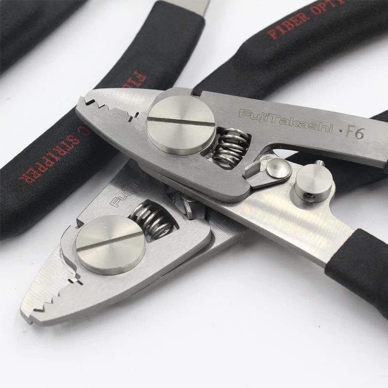 FujiTakashi Miller Pliers F6 Leather Cable Stripper Fiber Optic Stripping Pliers Pigtail Bare Fiber Multifunction Pliers